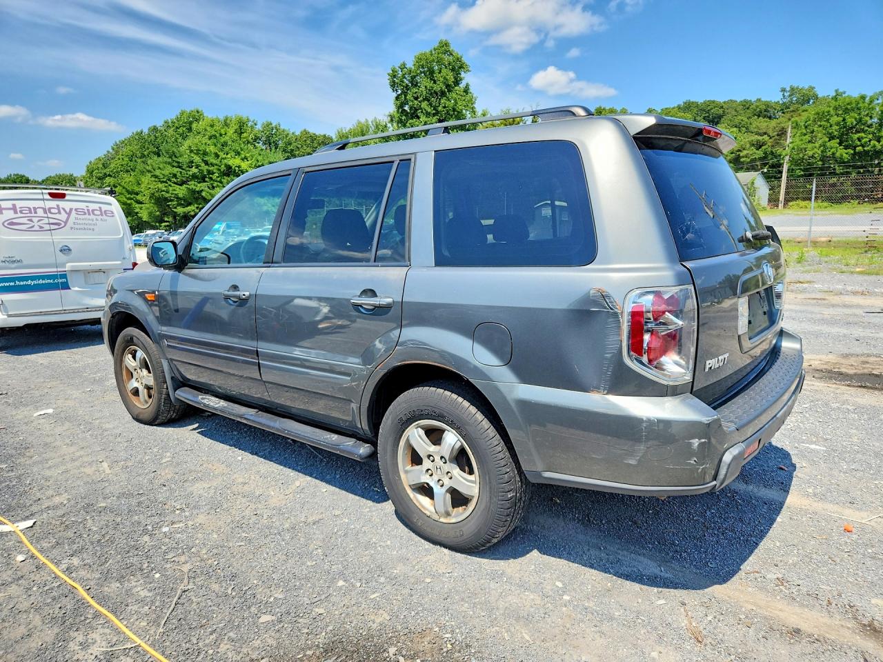 2007 Honda Pilot Exl Gray vin: 5FNYF18597B015177