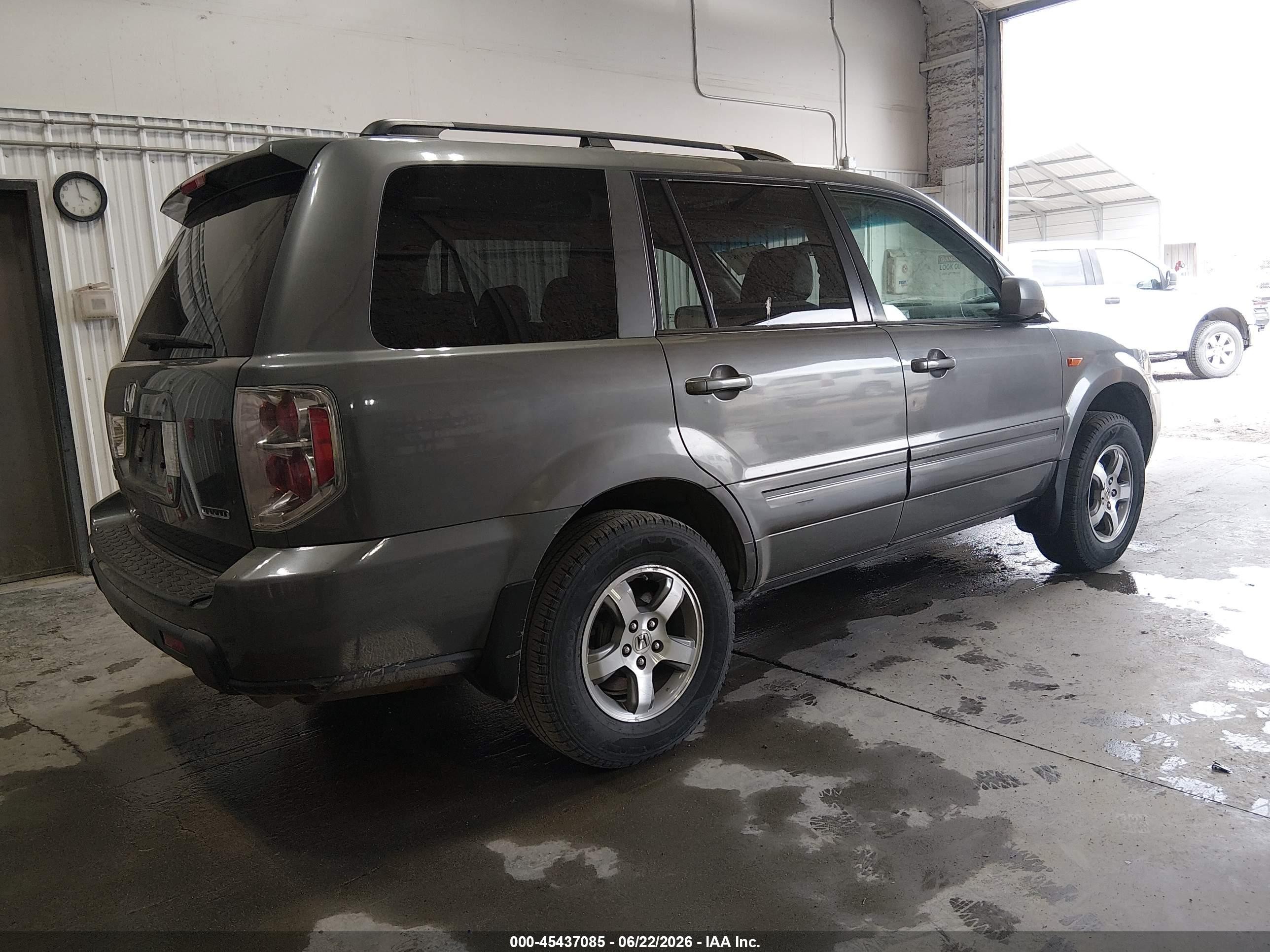 2007 Honda Pilot Exl Gray vin: 5FNYF18597B033033