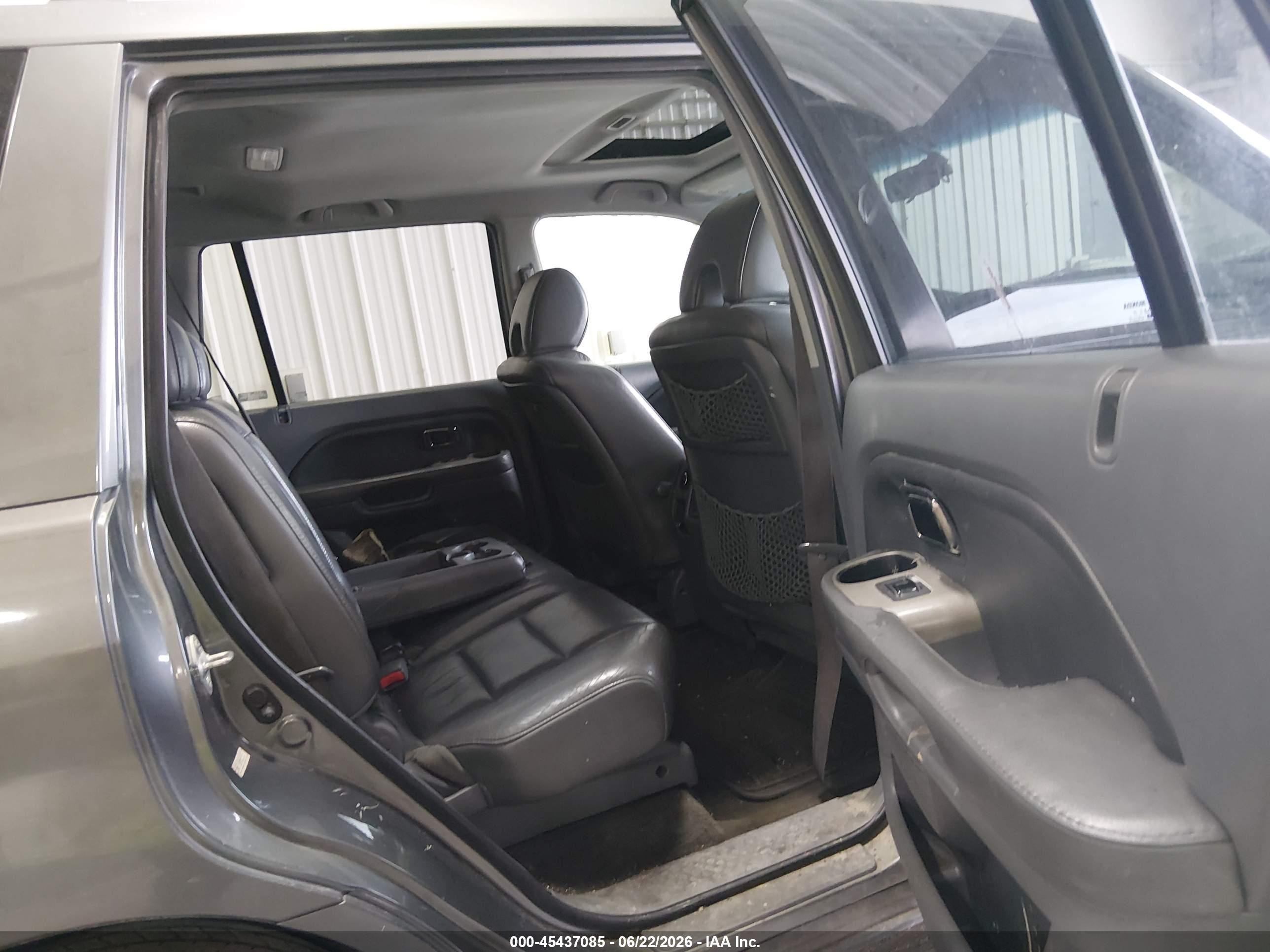 2007 Honda Pilot Exl Gray vin: 5FNYF18597B033033