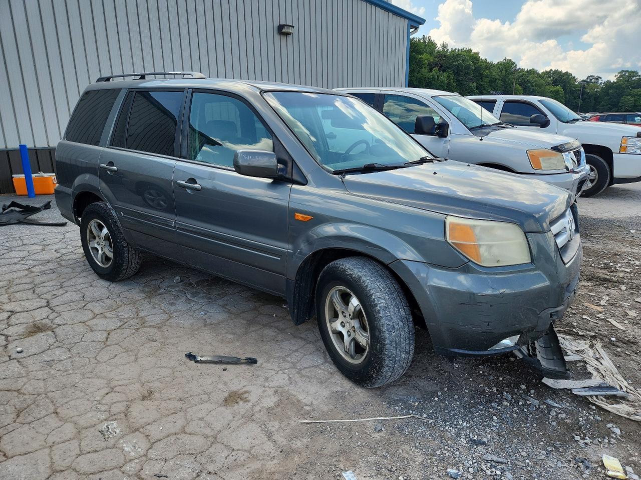 2008 Honda Pilot Exl Blue vin: 5FNYF18598B021790