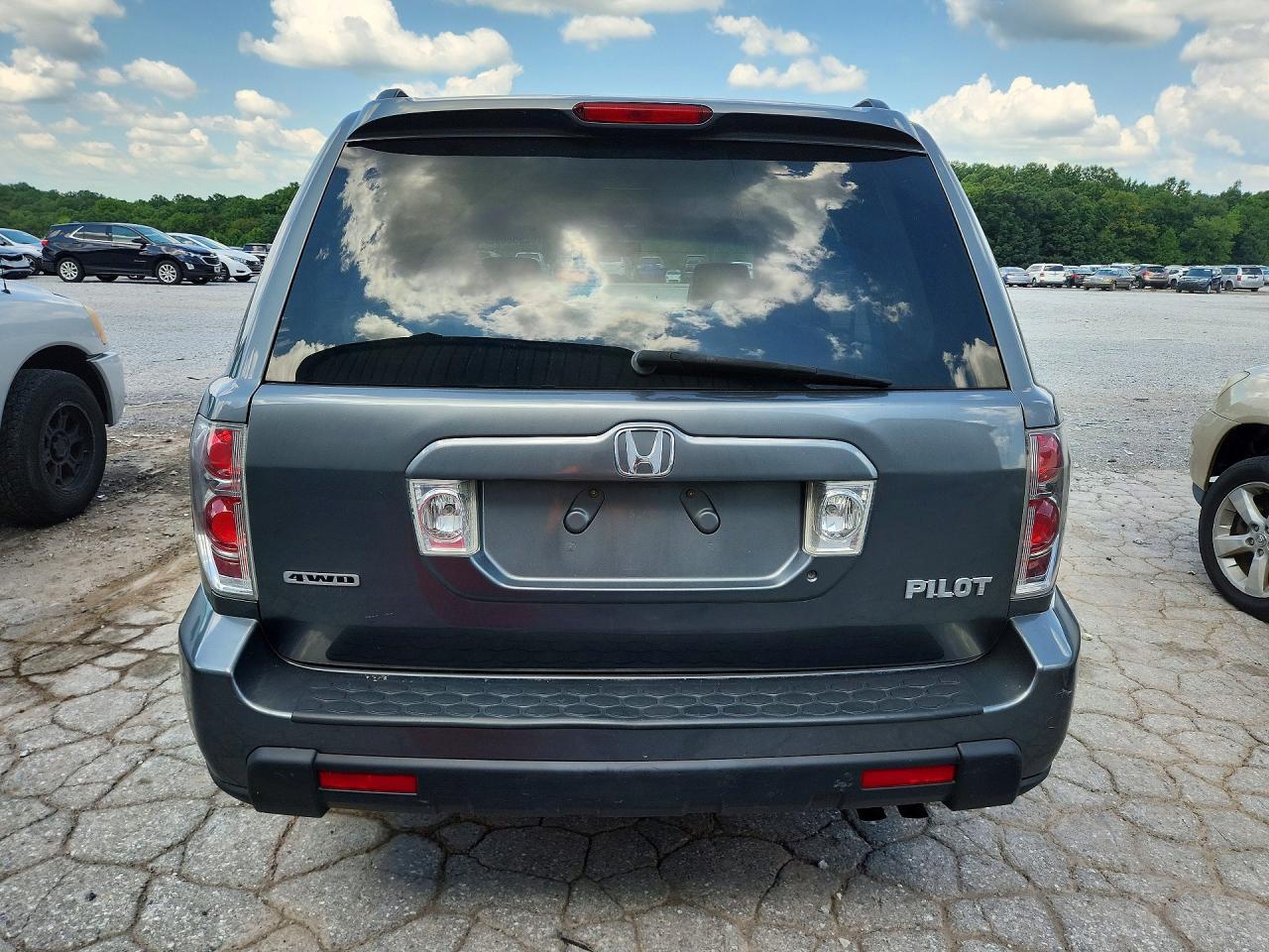 2008 Honda Pilot Exl Blue vin: 5FNYF18598B021790