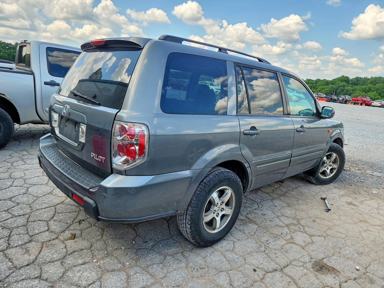 2008 Honda Pilot Exl Blue vin: 5FNYF18598B021790