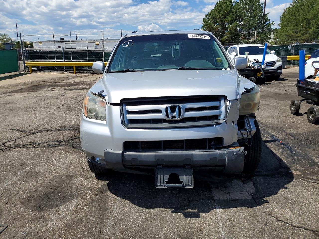 2008 Honda Pilot Exl Silver vin: 5FNYF18598B044468