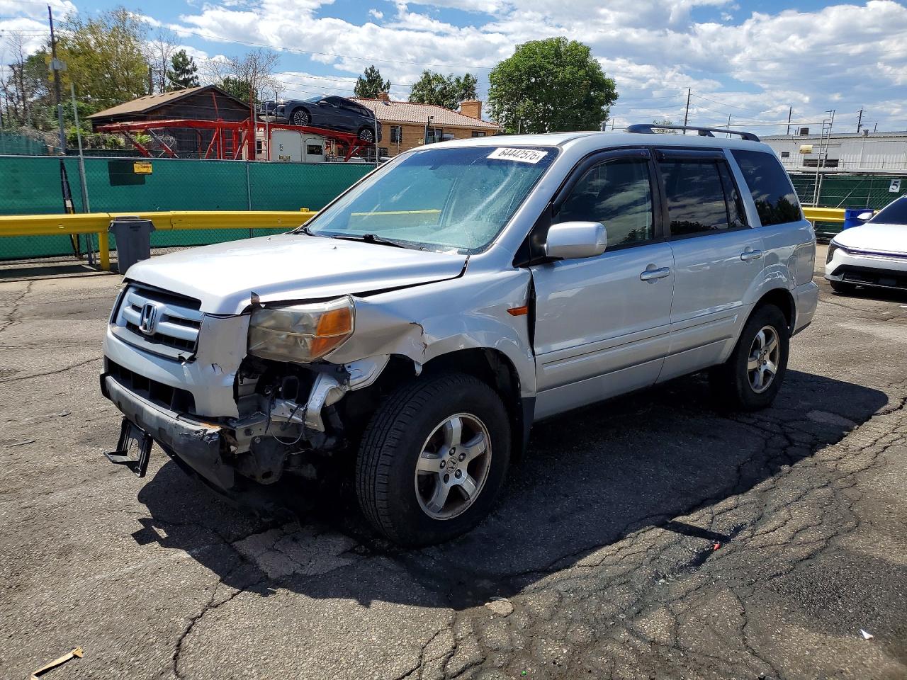 2008 Honda Pilot Exl Silver vin: 5FNYF18598B044468