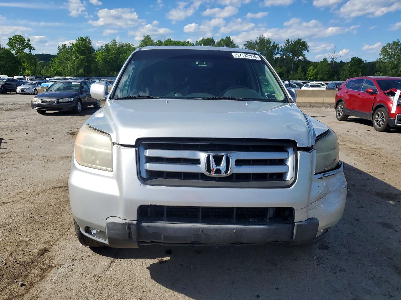 2008 Honda Pilot Exl Silver vin: 5FNYF18598B050500