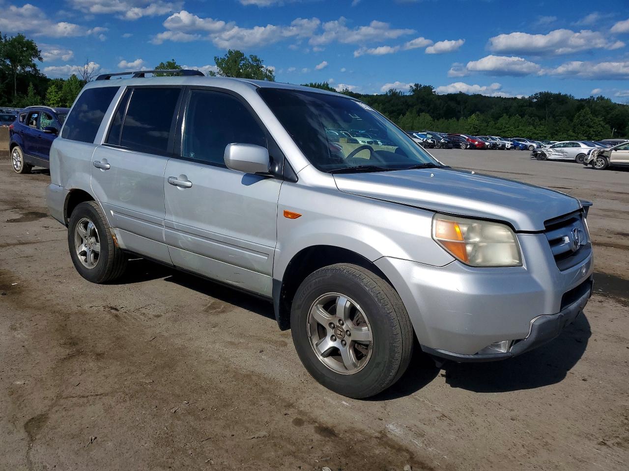2008 Honda Pilot Exl Silver vin: 5FNYF18598B050500