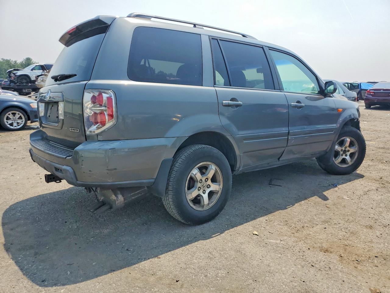 2008 Honda Pilot Exl Gray vin: 5FNYF18598B053140
