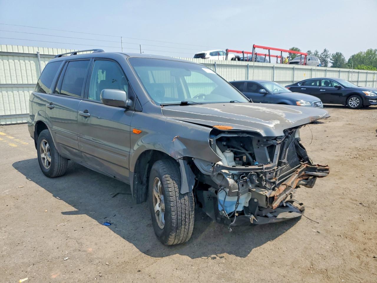 2008 Honda Pilot Exl Gray vin: 5FNYF18598B053140