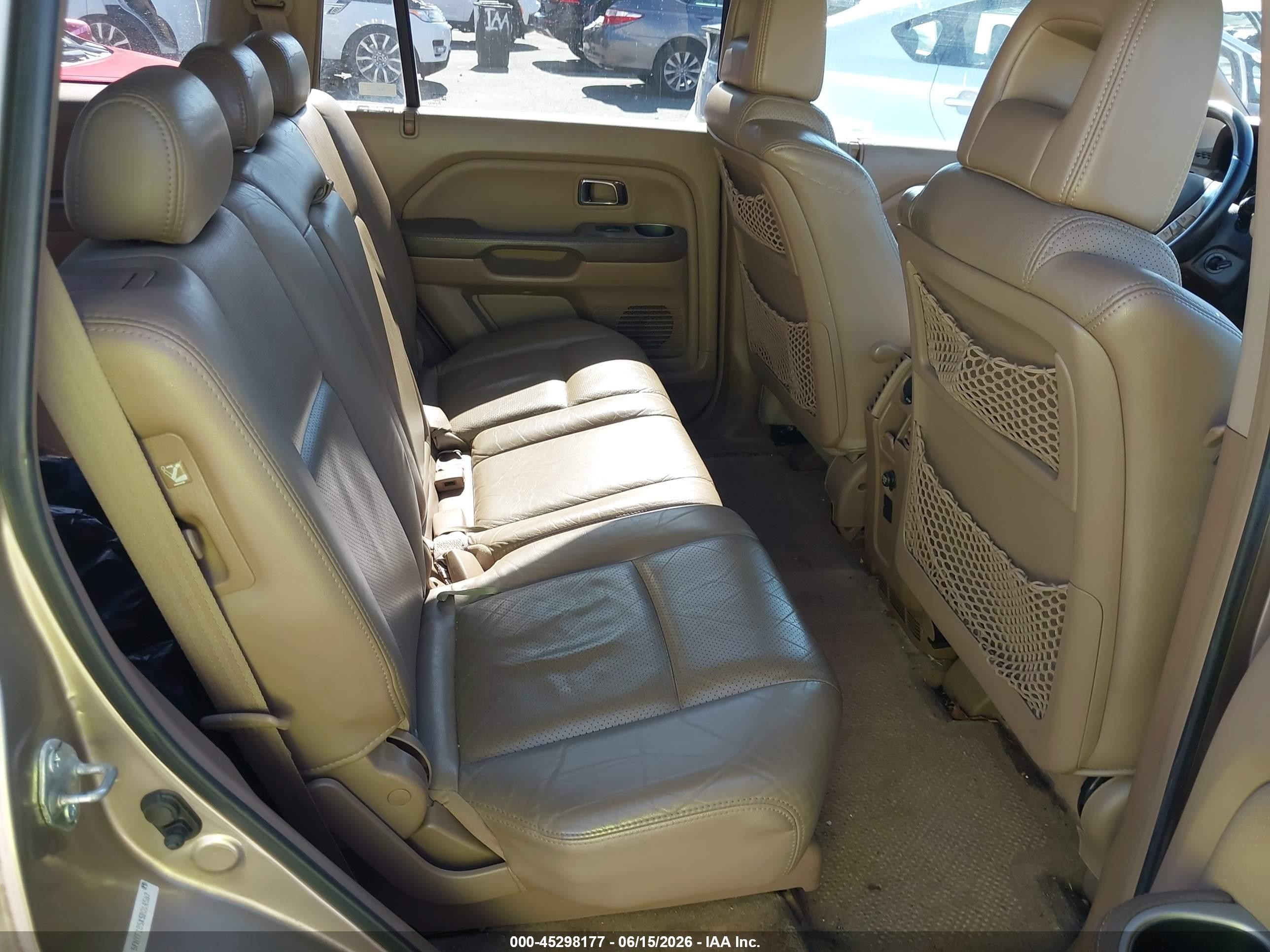 2005 Honda Pilot Ex-l Gold vin: 5FNYF185X5B014567