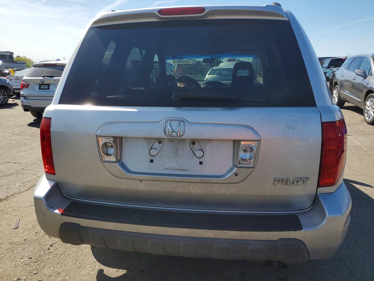 2005 Honda Pilot Exl Silver vin: 5FNYF185X5B047701