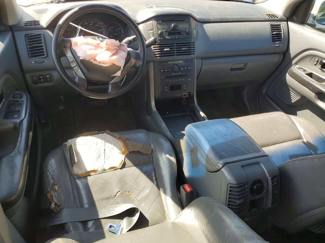 2005 Honda Pilot Exl Silver vin: 5FNYF185X5B047701