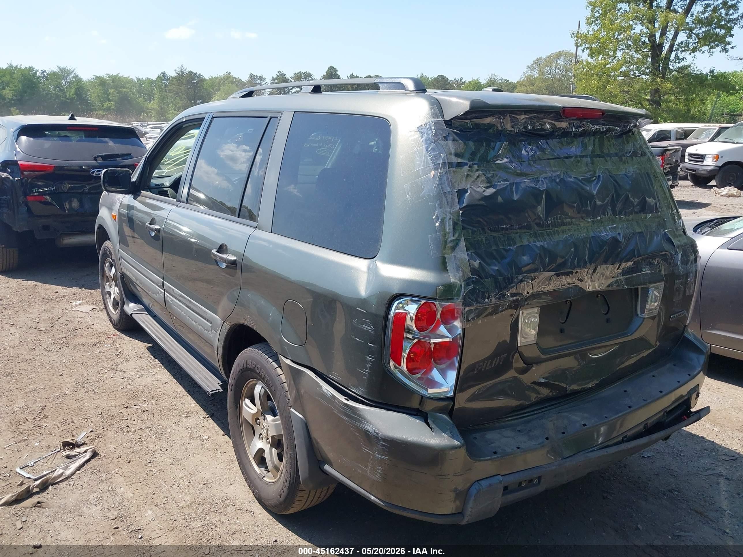 2006 Honda Pilot Ex-l Green vin: 5FNYF185X6B017048