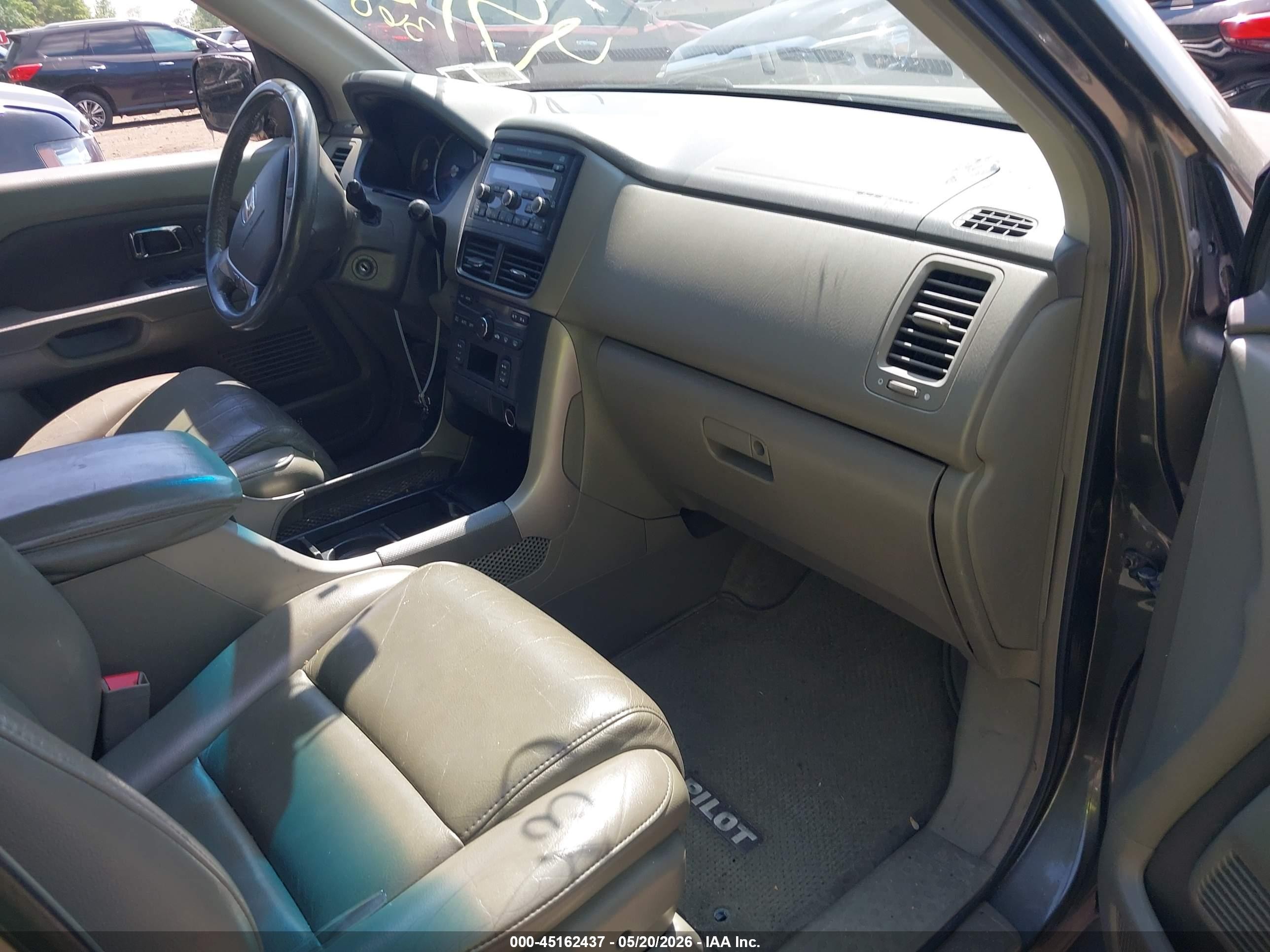 2006 Honda Pilot Ex-l Green vin: 5FNYF185X6B017048