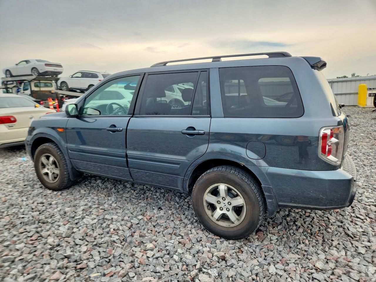 2006 Honda Pilot Ex Gray vin: 5FNYF185X6B018961