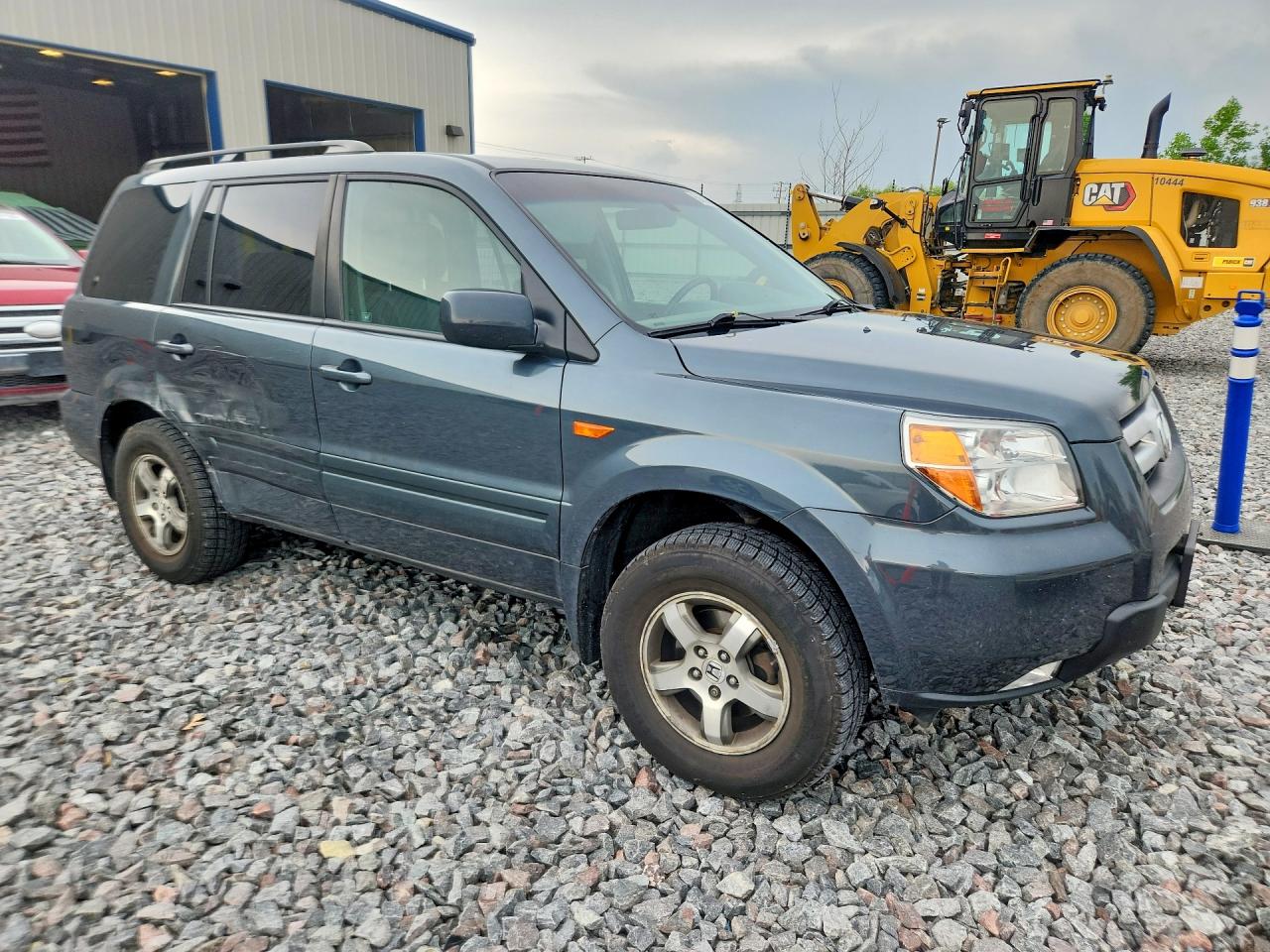 2006 Honda Pilot Ex Gray vin: 5FNYF185X6B018961