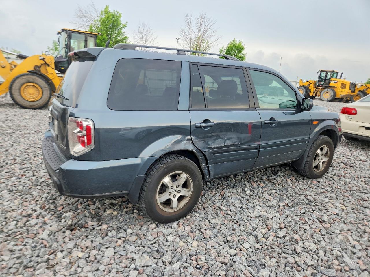 2006 Honda Pilot Ex Gray vin: 5FNYF185X6B018961