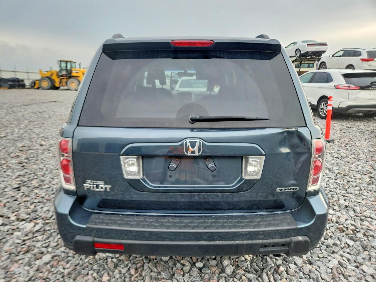 2006 Honda Pilot Ex Gray vin: 5FNYF185X6B018961