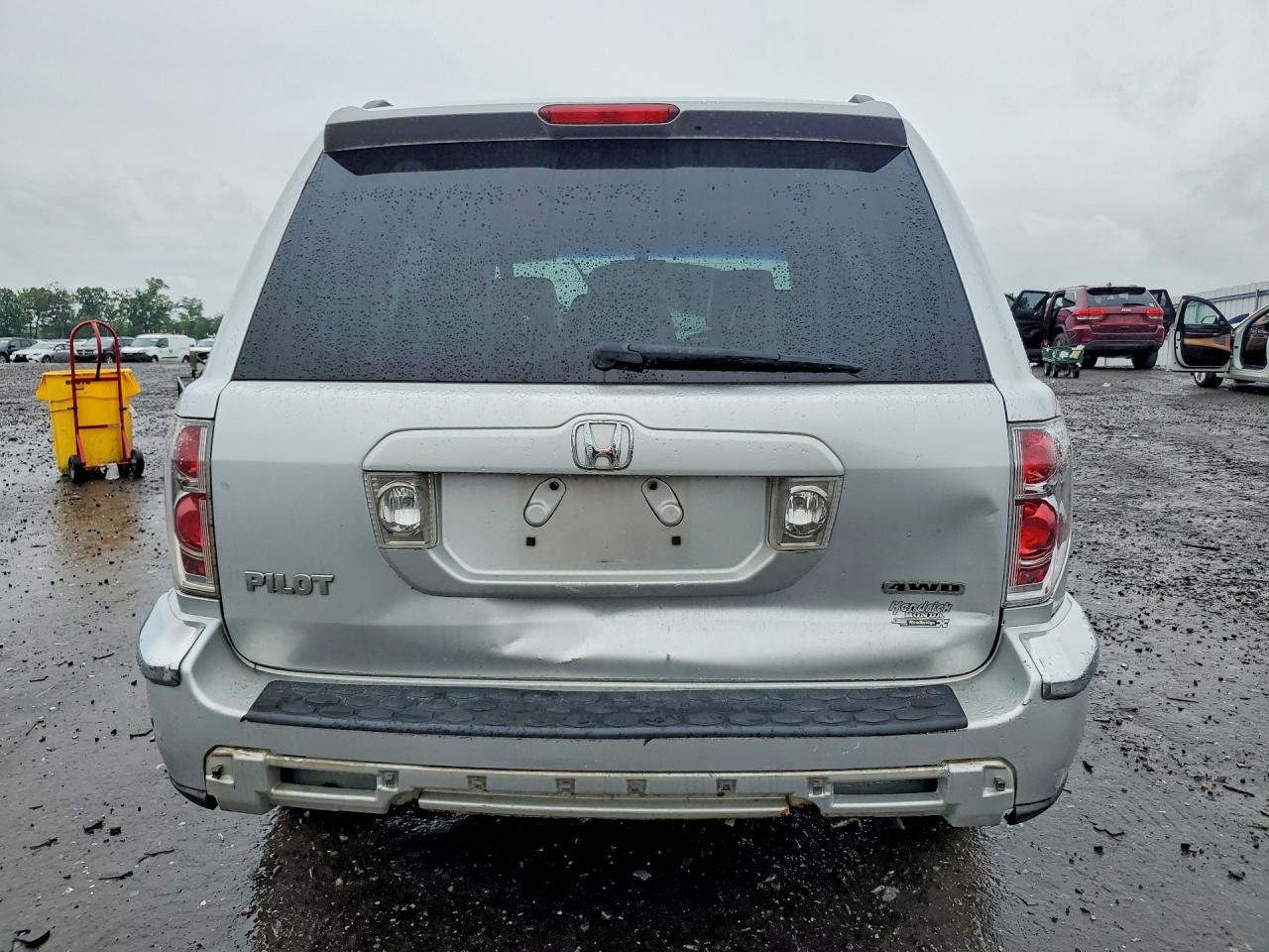 2008 Honda Pilot Exl Silver vin: 5FNYF185X8B034905