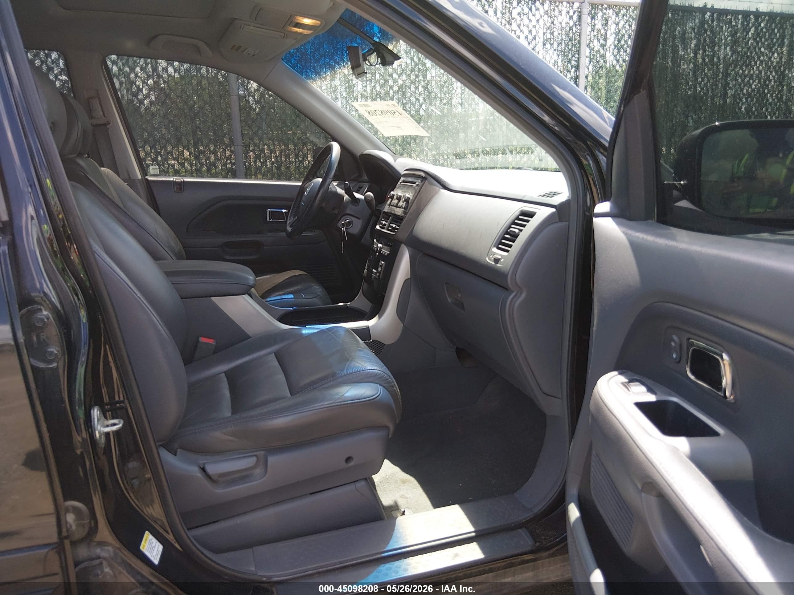 2008 Honda Pilot Ex-l Black vin: 5FNYF185X8B049467