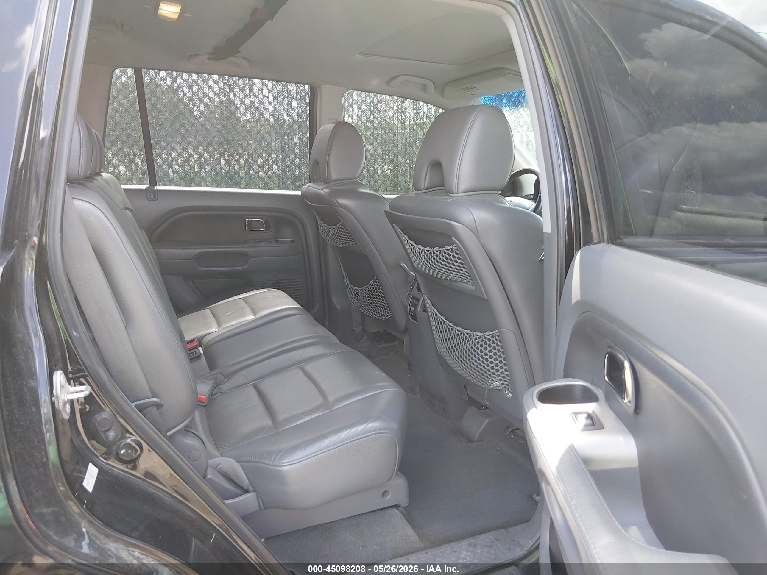 2008 Honda Pilot Ex-l Black vin: 5FNYF185X8B049467