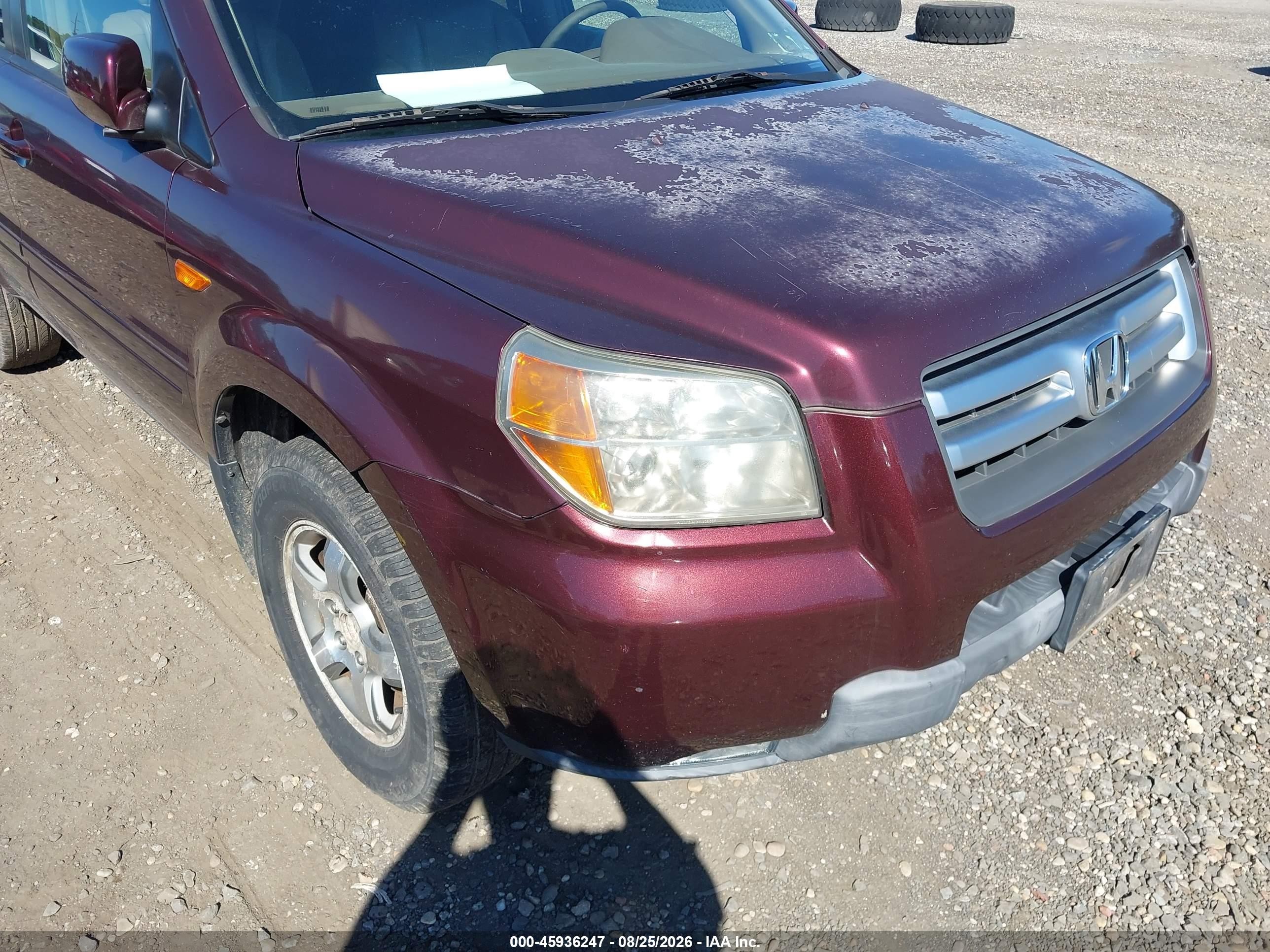 2008 Honda Pilot Ex-l Красный vin: 5FNYF185X8B054507
