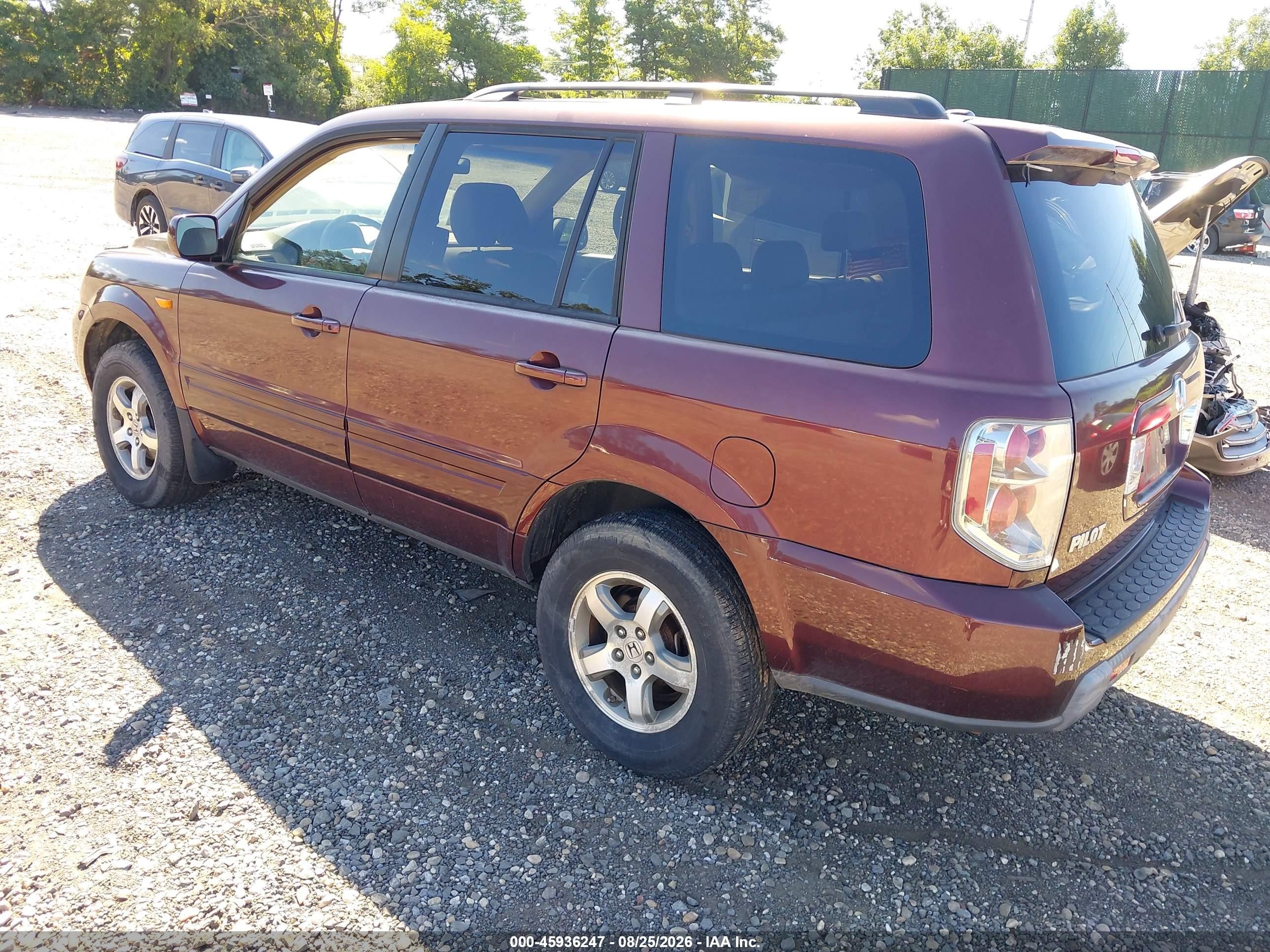 2008 Honda Pilot Ex-l Красный vin: 5FNYF185X8B054507