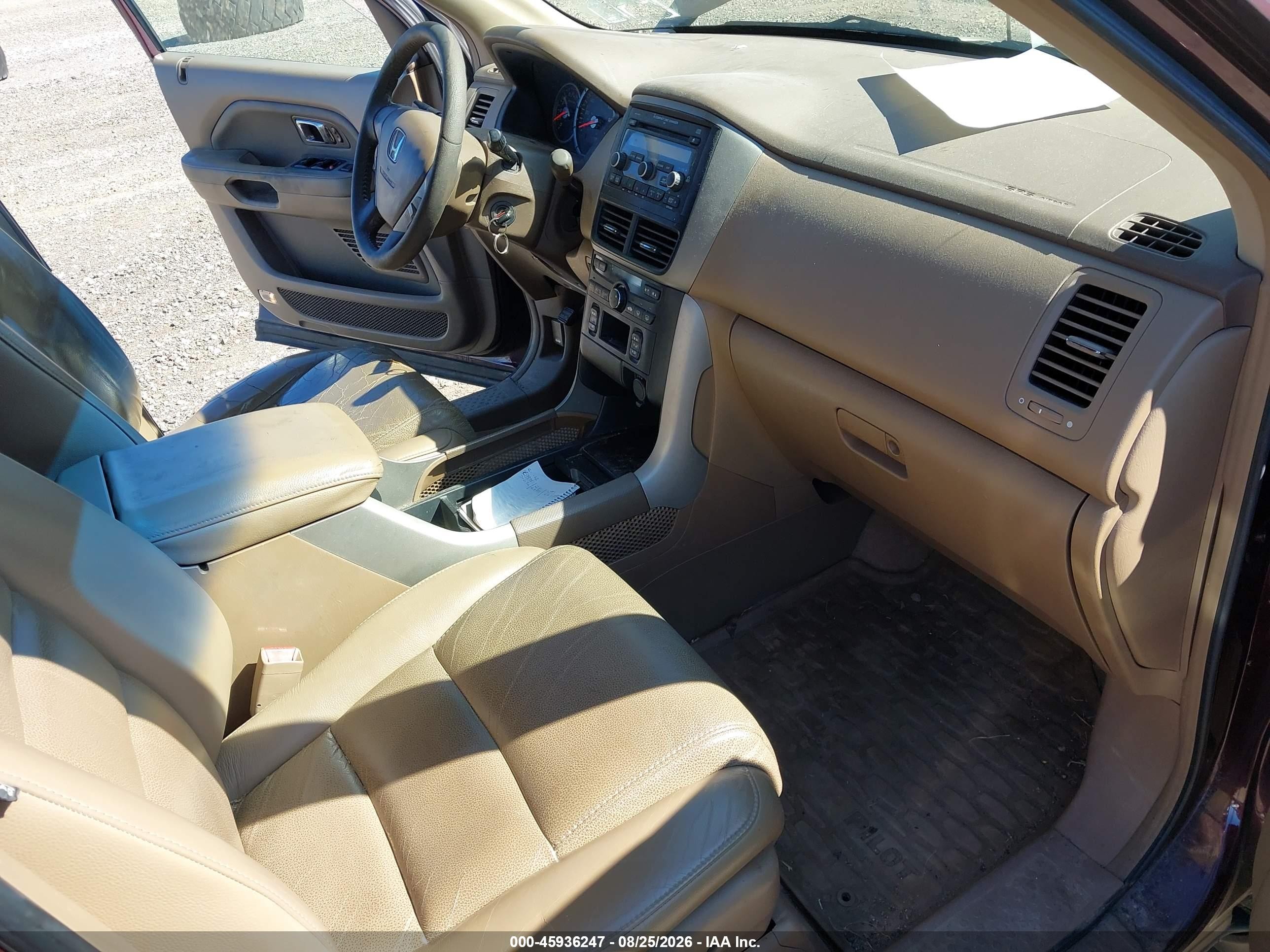 2008 Honda Pilot Ex-l Красный vin: 5FNYF185X8B054507