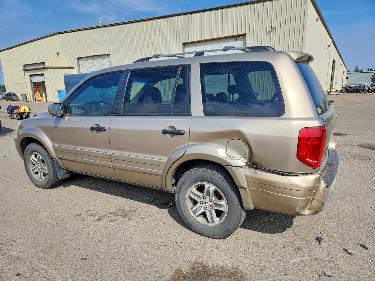 2005 Honda Pilot Exl Бежевый vin: 5FNYF18605B014070