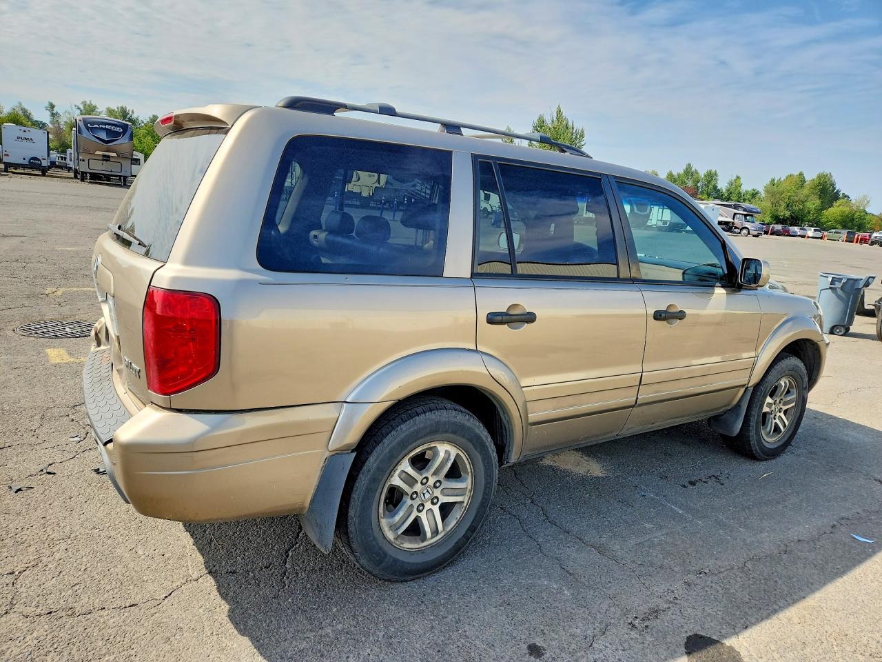 2005 Honda Pilot Exl Бежевый vin: 5FNYF18605B014070