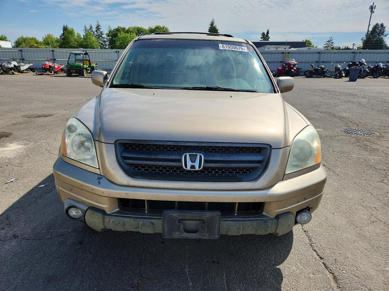 2005 Honda Pilot Exl Бежевый vin: 5FNYF18605B014070