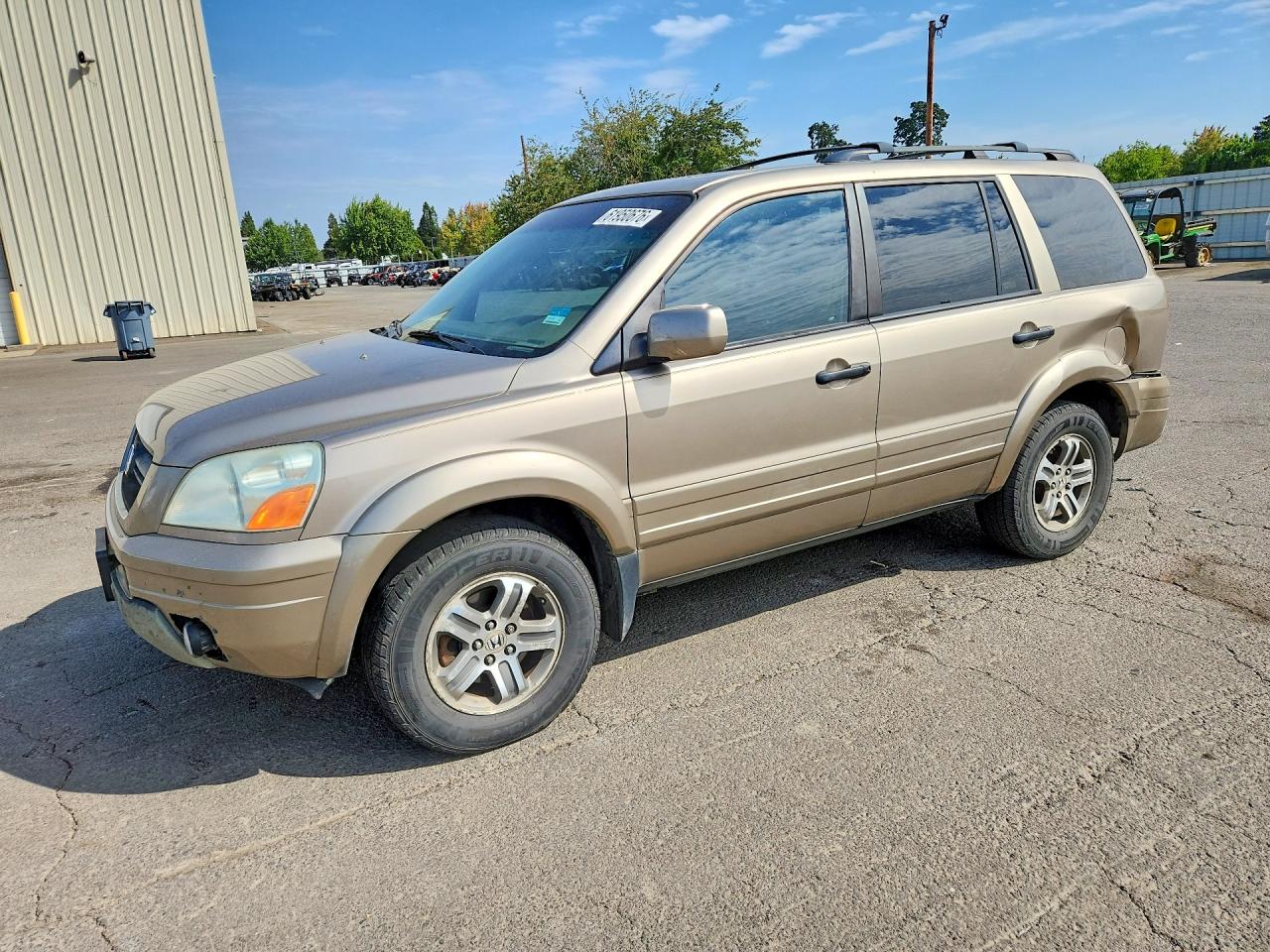 2005 Honda Pilot Exl Бежевый vin: 5FNYF18605B014070