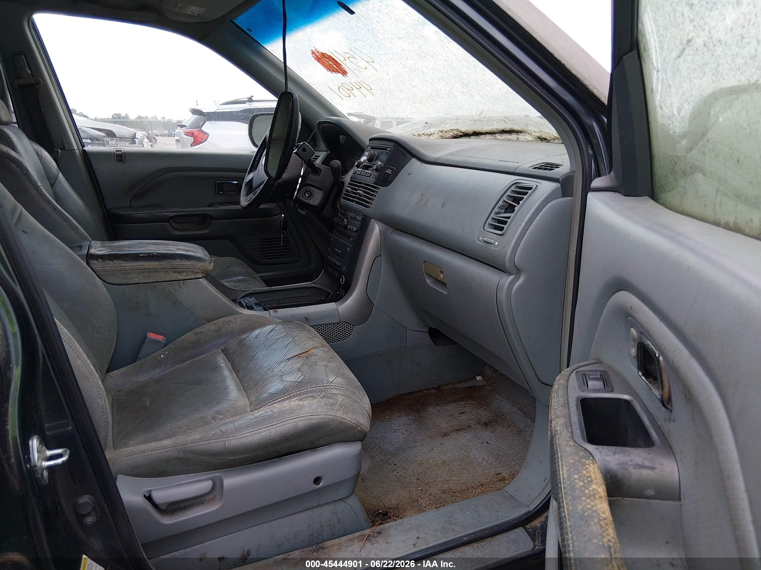 2005 Honda Pilot Ex-l Green vin: 5FNYF18605B016613