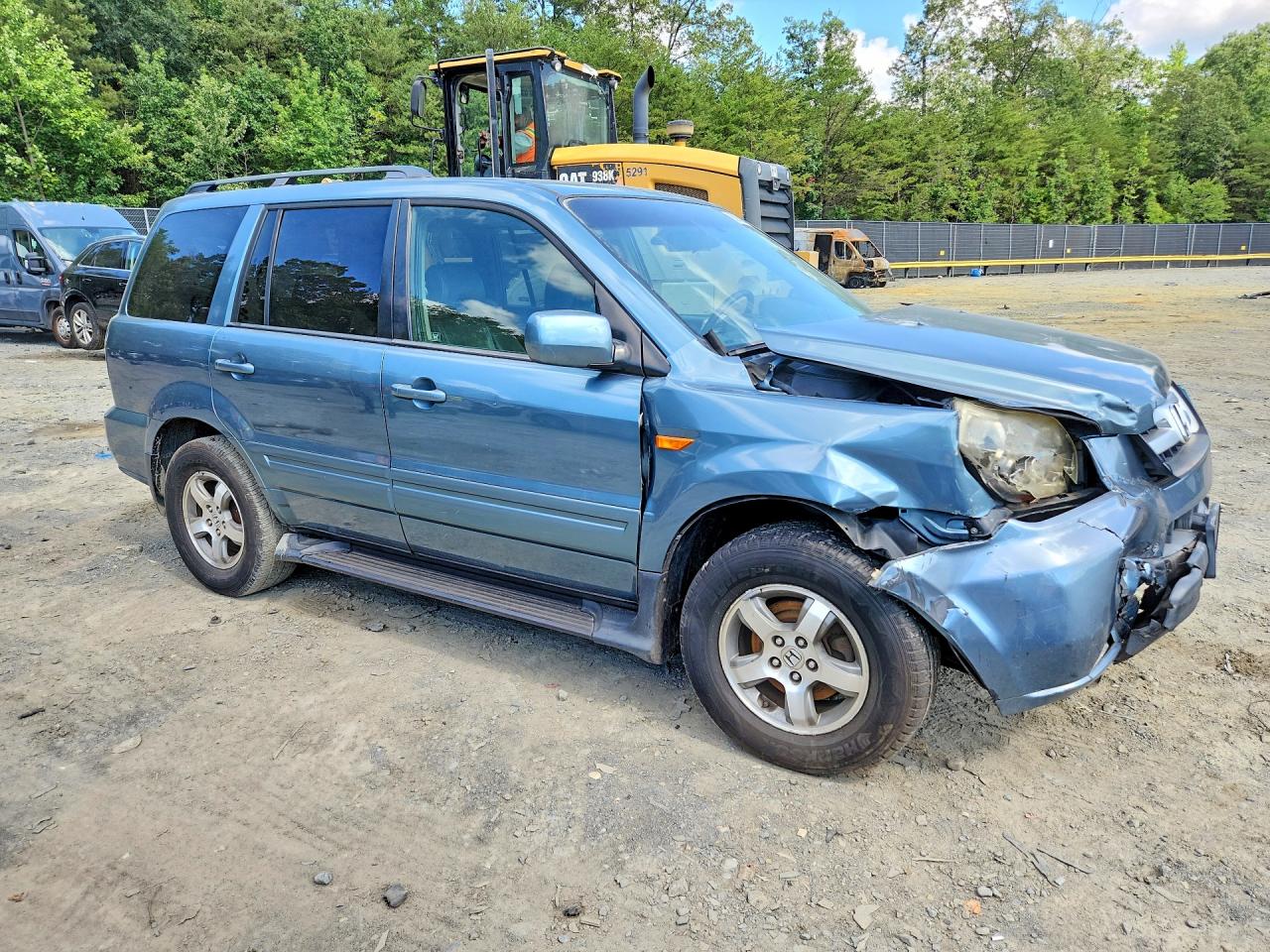 2006 Hond Pilot Blue vin: 5FNYF18606B026267