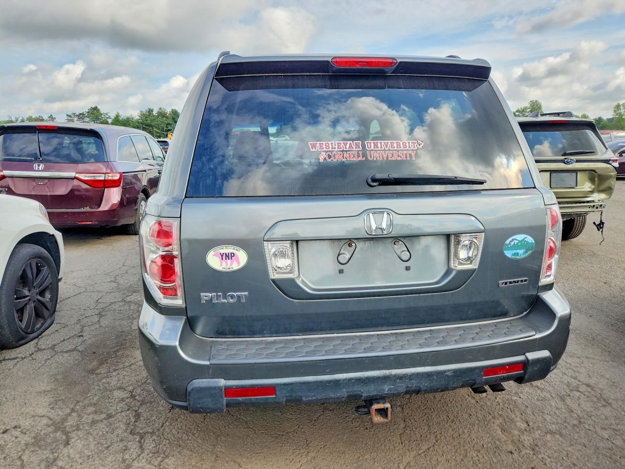 2008 Honda Pilot Exl Gray vin: 5FNYF18608B022898