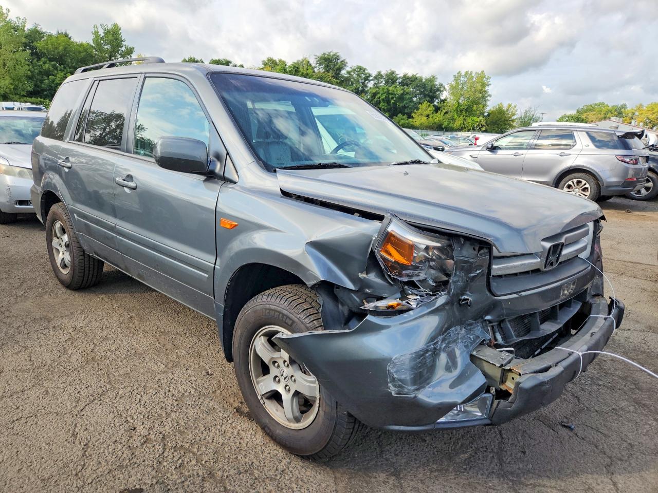 2008 Honda Pilot Exl Gray vin: 5FNYF18608B022898