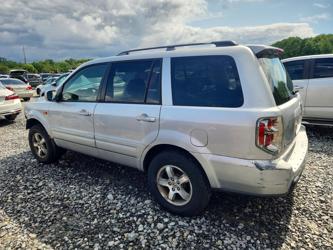 2008 Honda Pilot Exl Silver vin: 5FNYF18608B033593