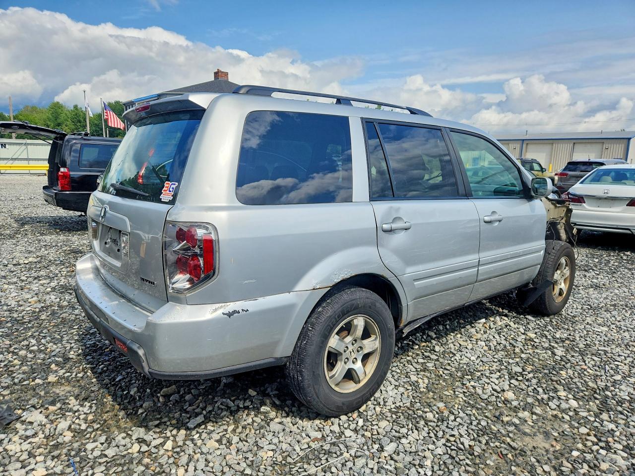 2008 Honda Pilot Exl Silver vin: 5FNYF18608B033593