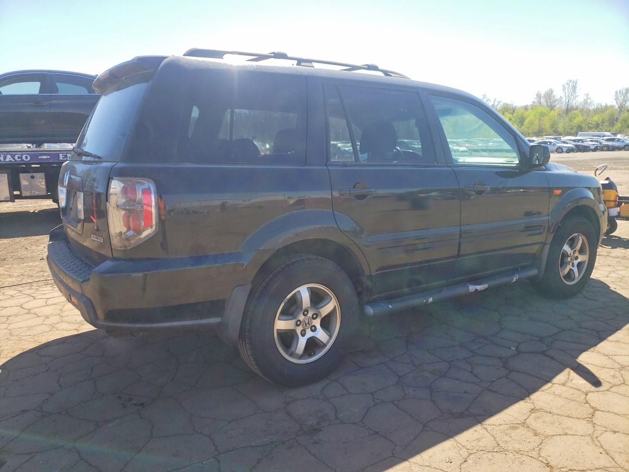2008 Honda Pilot Exl Black vin: 5FNYF18608B050314
