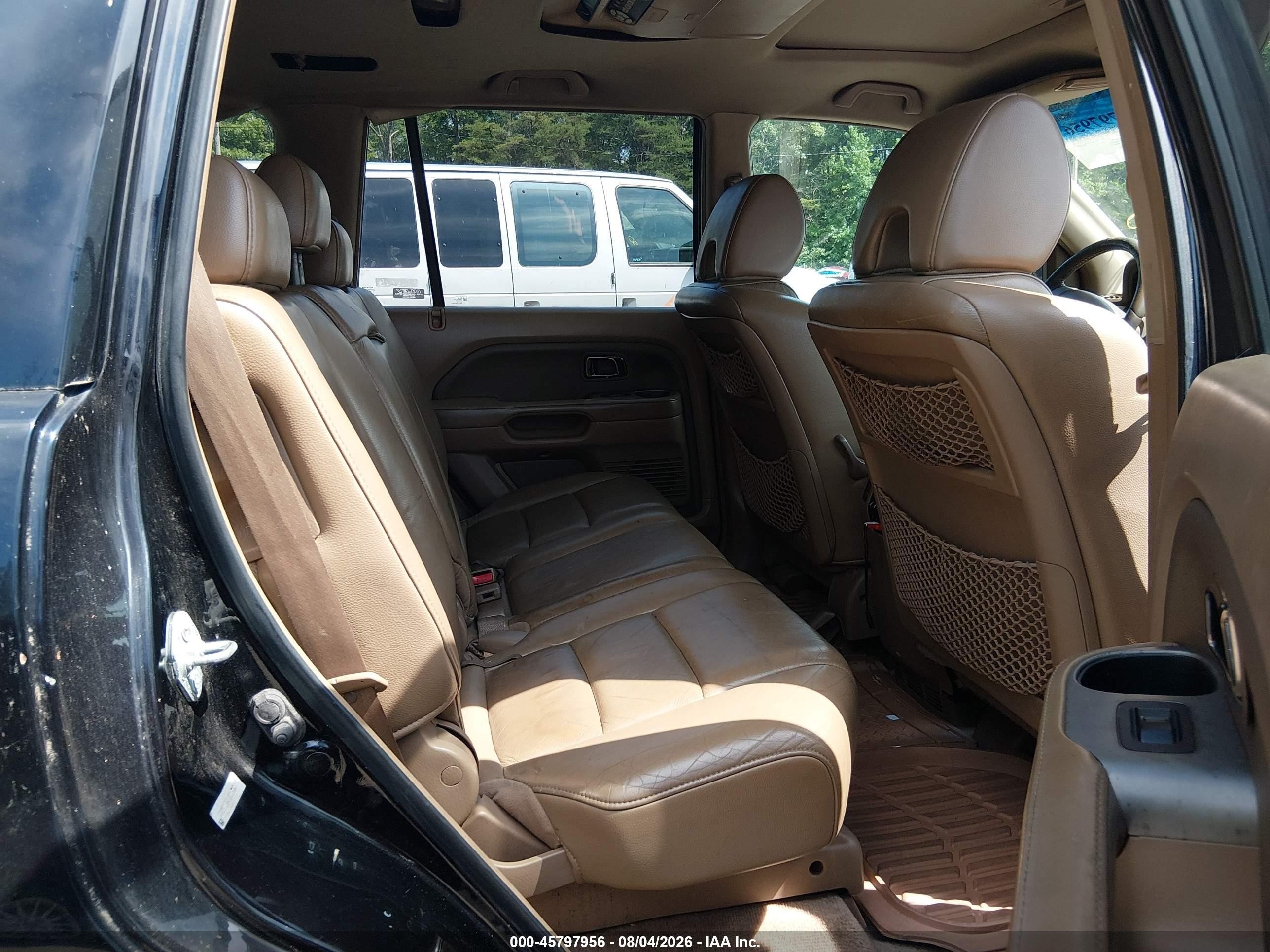 2006 Honda Pilot Ex-l Черный vin: 5FNYF18616B017223