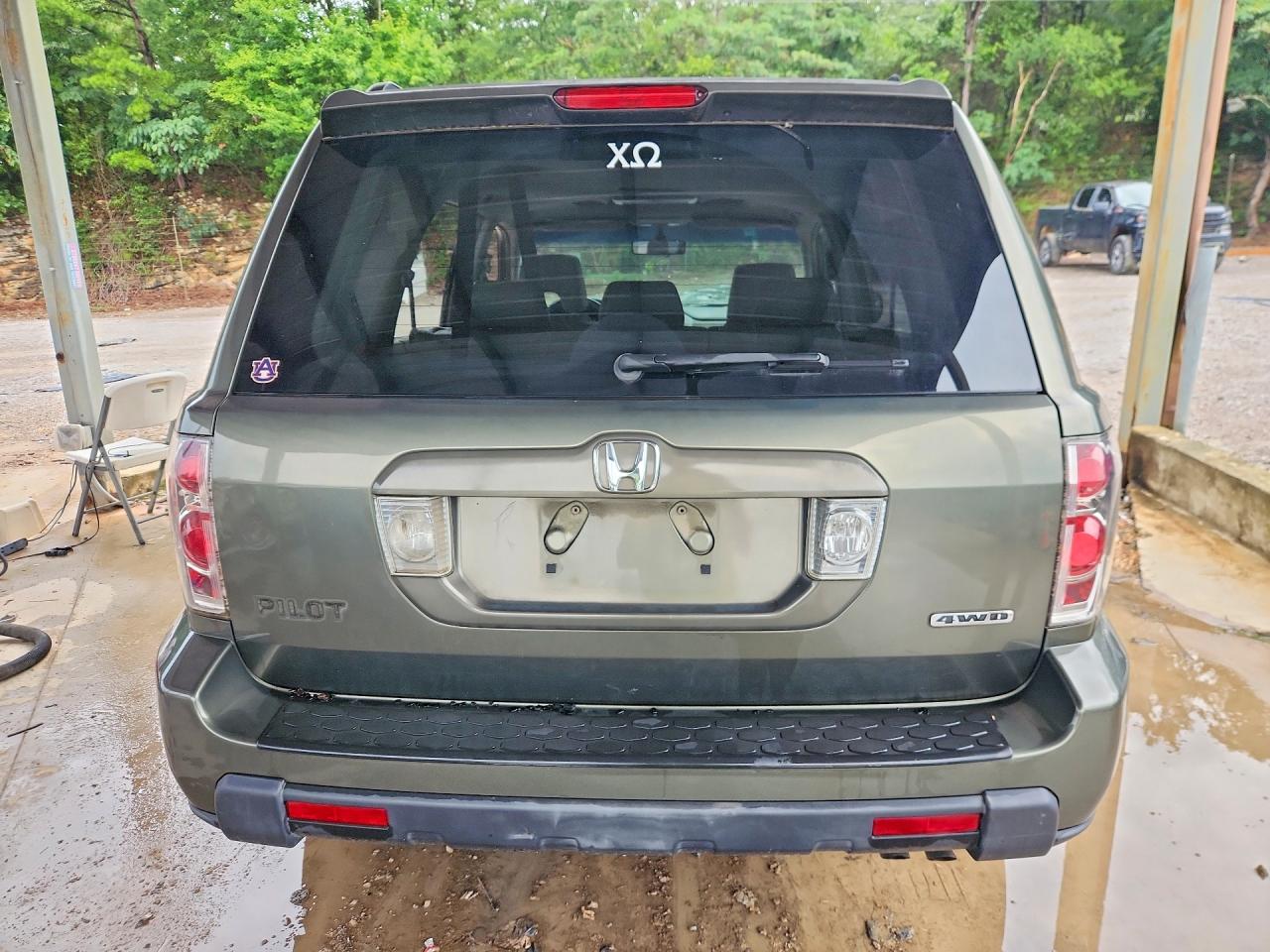2006 Honda Pilot Ex Green vin: 5FNYF18616B017545