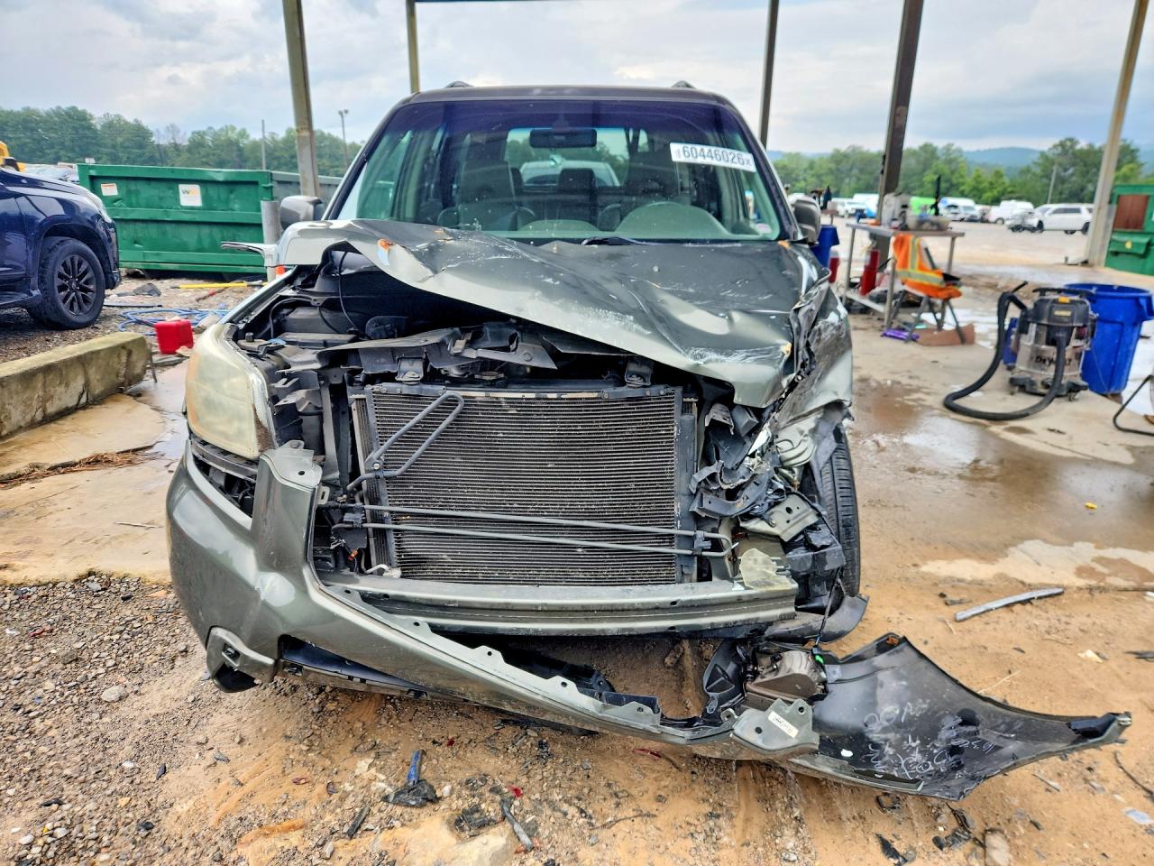 2006 Honda Pilot Ex Green vin: 5FNYF18616B017545