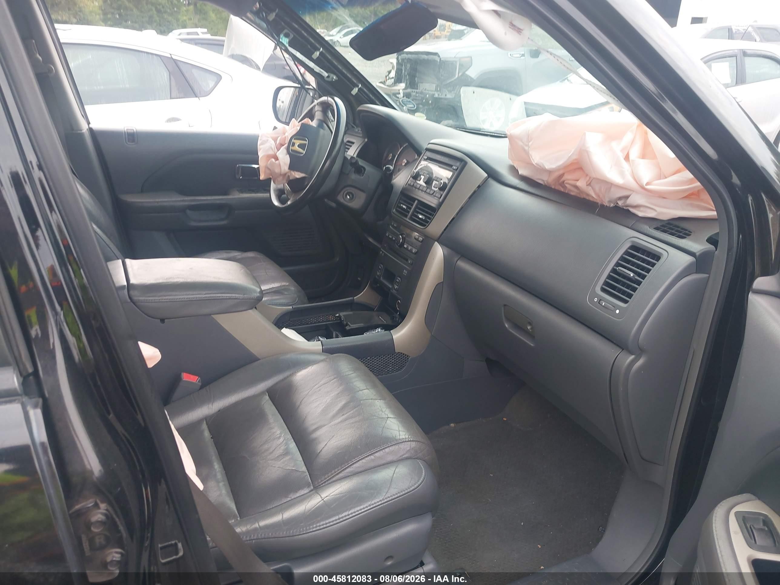 2007 Honda Pilot Ex-l Черный vin: 5FNYF18617B001315