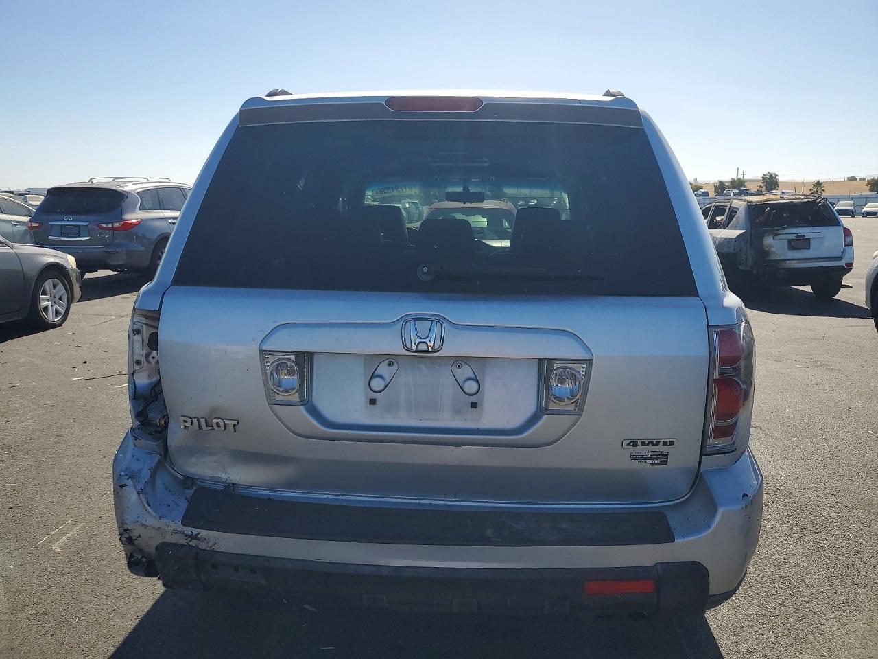 2007 Honda Pilot Exl Silver vin: 5FNYF18617B011472
