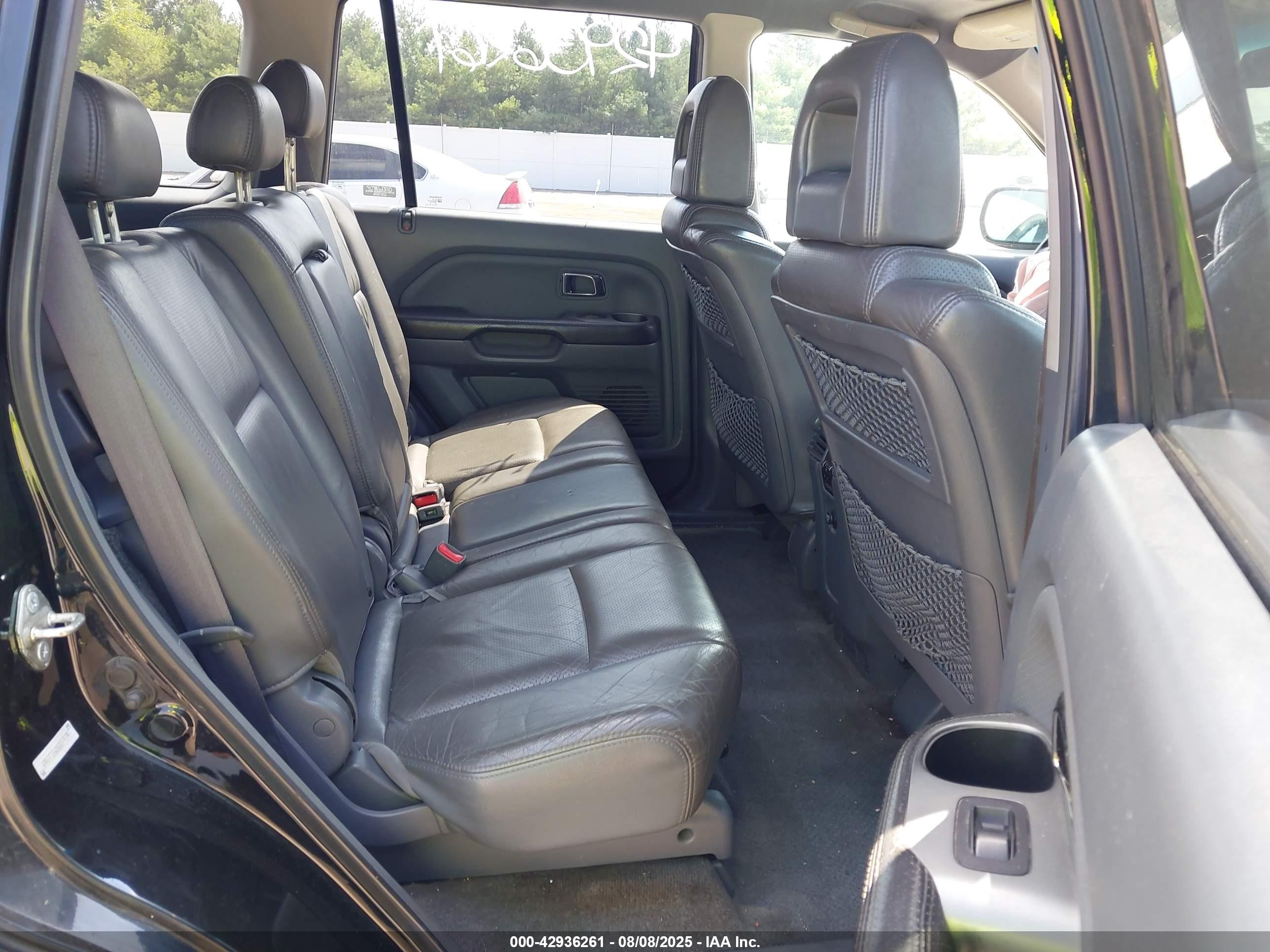 2005 Honda Pilot Ex-l Black vin: 5FNYF18625B019979