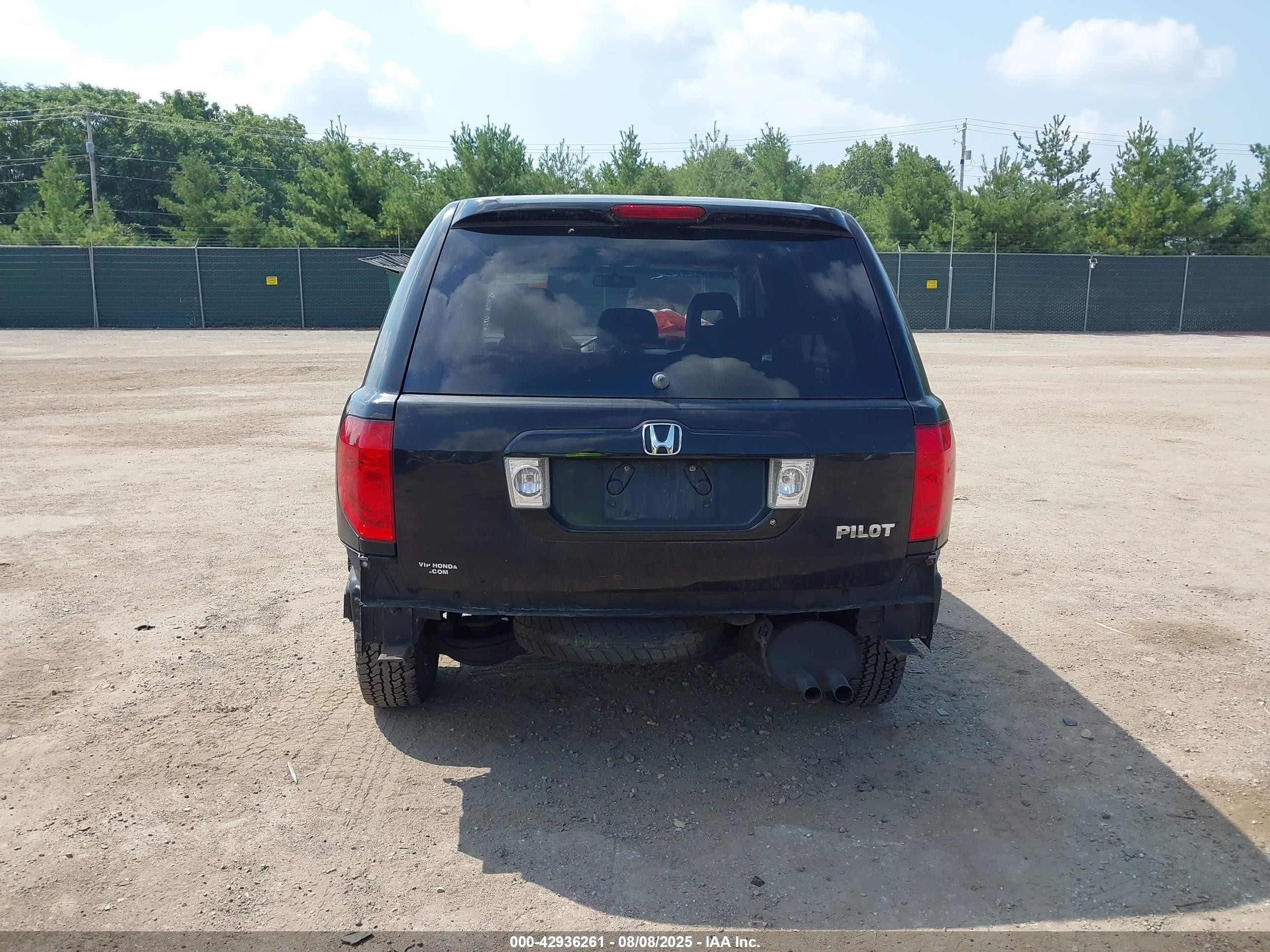 2005 Honda Pilot Ex-l Black vin: 5FNYF18625B019979
