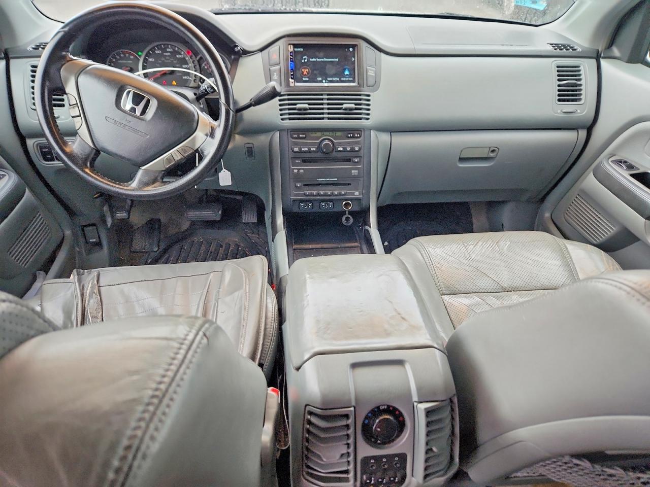 2005 Honda Pilot Exl White vin: 5FNYF18625B027645