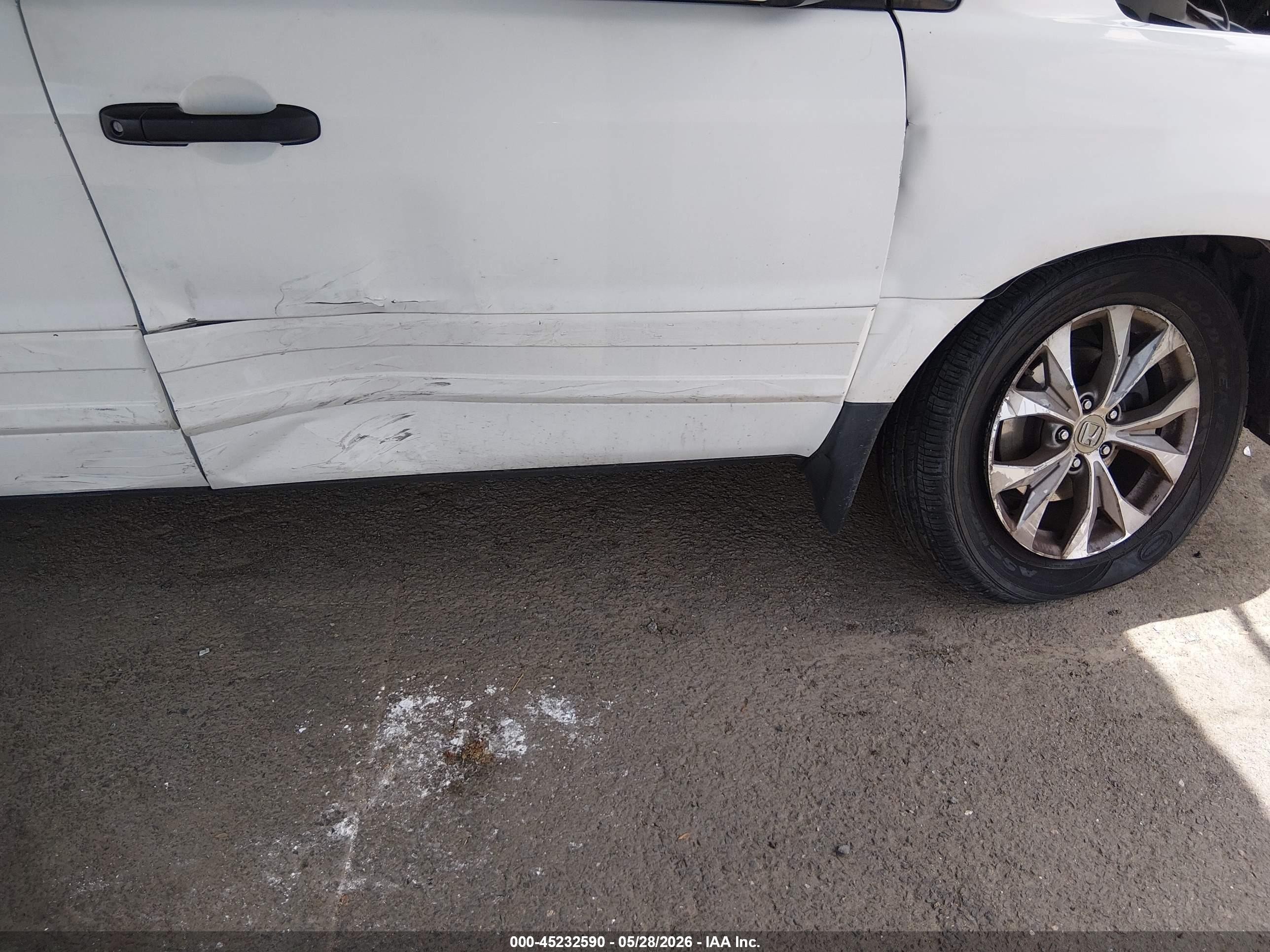 2005 Honda Pilot Ex-l White vin: 5FNYF18625B035003