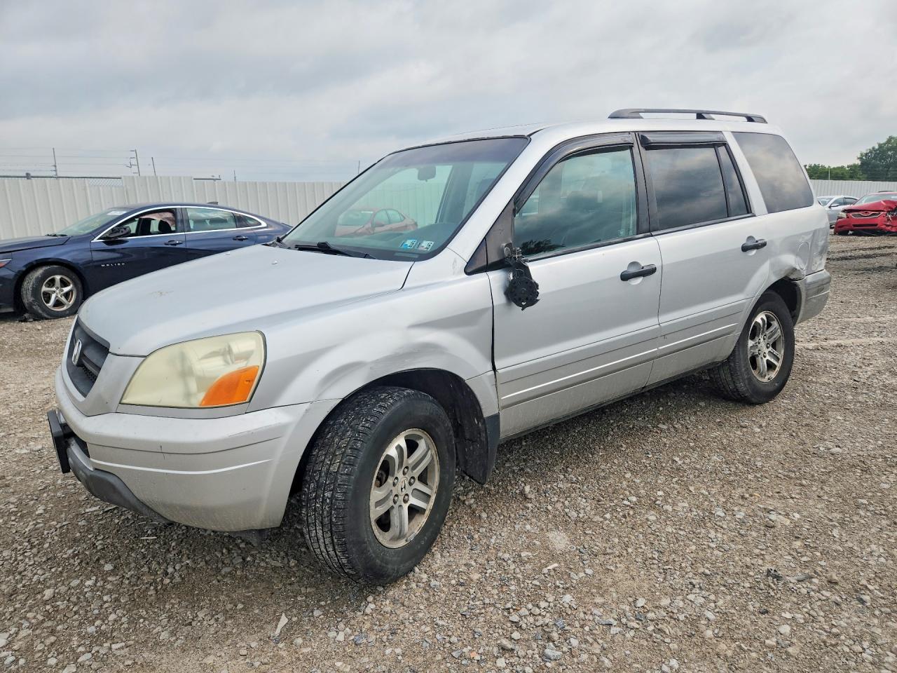 2005 Honda Pilot Exl Серебряный vin: 5FNYF18625B041657