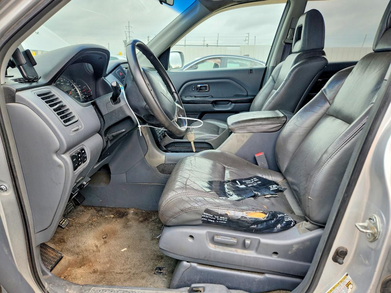 2005 Honda Pilot Exl Silver vin: 5FNYF18625B041657