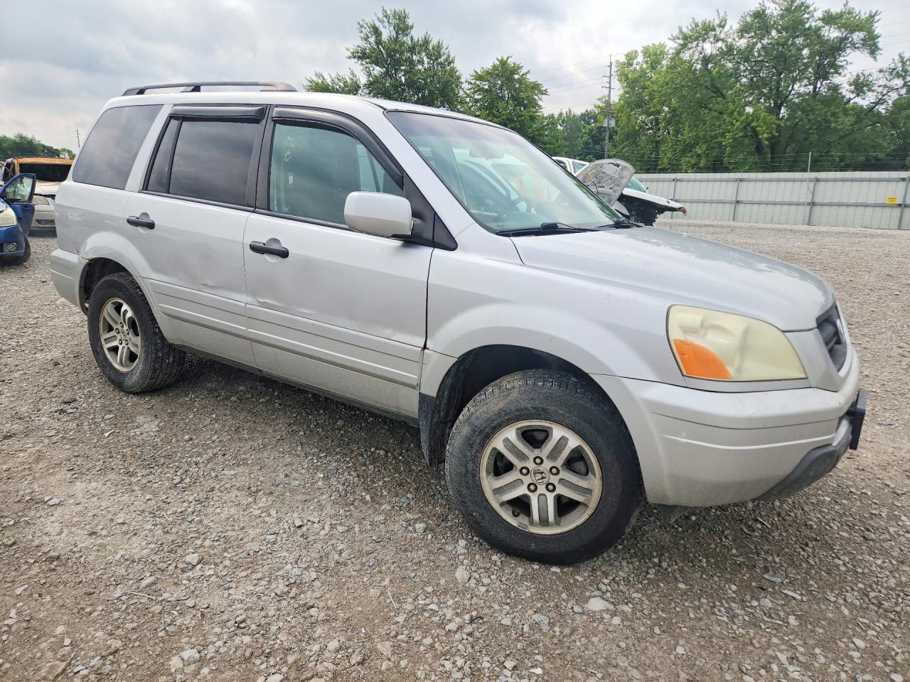 2005 Honda Pilot Exl Silver vin: 5FNYF18625B041657